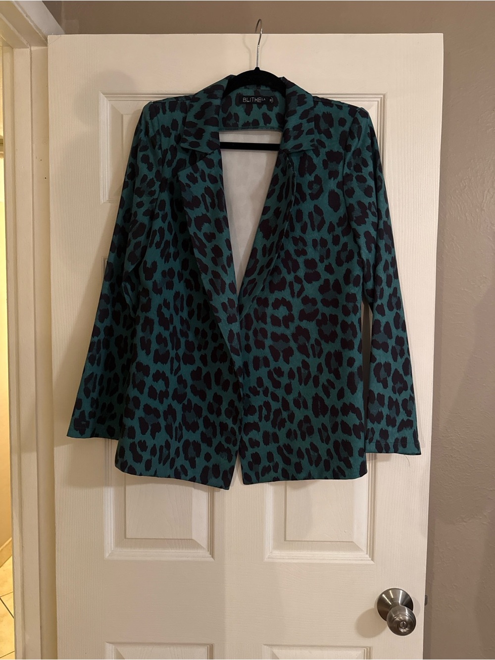 Blithe LA Emerald Leopard Print Blazer & Pants suit